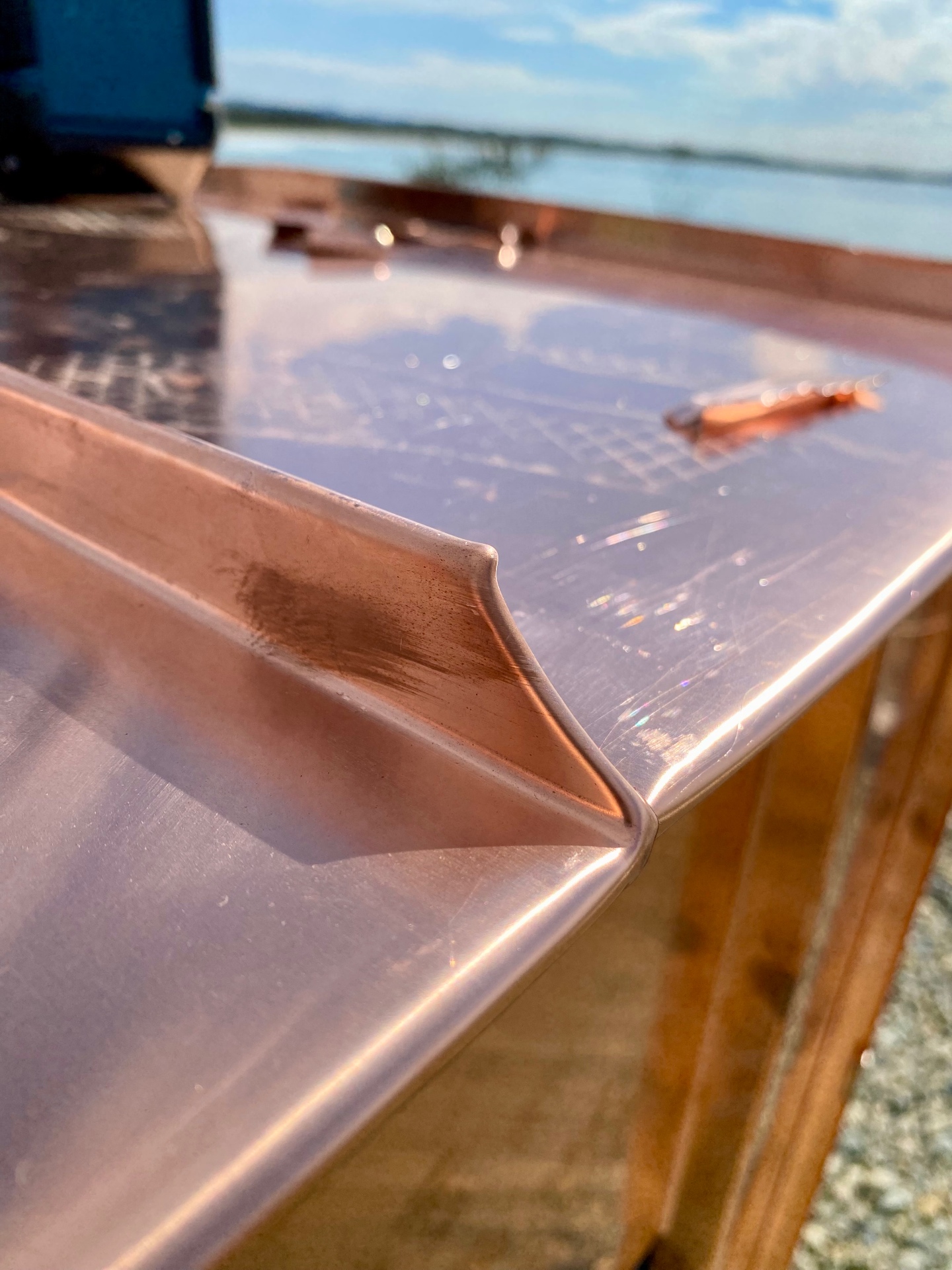 Arrawarra Headland — Drip Edge Sweep — Copper drip edge sweep in Arrawarra Headland, NSW