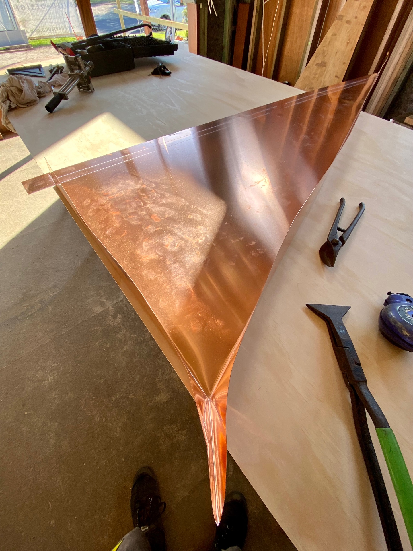 Drip Edge Sweep — Bespoke flashing in In progress